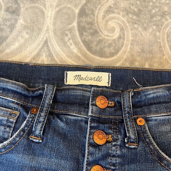 Madewell 10" High-Rise Skinny Crop Jeans: Button-Front TENCEL™ Denim Edition - Picture 6 of 8